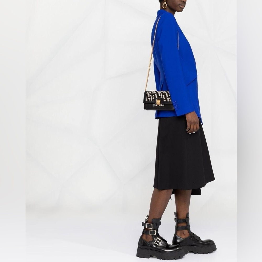 SOLD BNWT Balmain Mini 1945 Monogram Jacquard Bag Crossbody $1695 - Picture 14 of 15